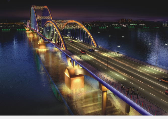 燕郊新城大桥亮化项目